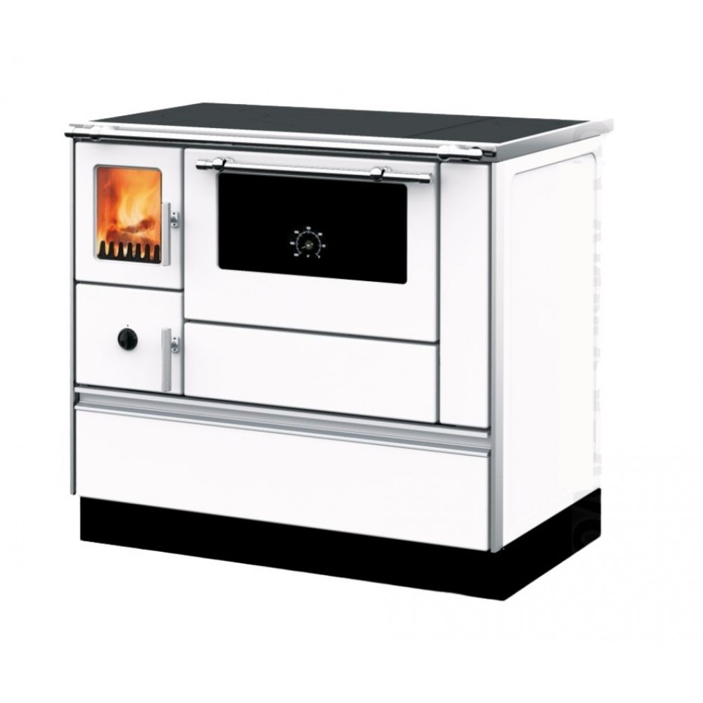 Alfa Plam Dominant 90H White, Dotata Cu Cuptor Pentru Gatit Si Plita, 6.5kW | Masini de Gatit pe Lemne | Lemne |