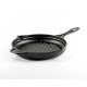 Tigaie grill din fontă emailată Solagio, Black Onyx, Ф24cm