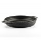 Tigaie grill din fontă emailată Hosse, Black Onyx, Ф22cm | Tigaie plată din fontă | Tigaie din fontă |