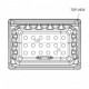 Cos de ardere sobe peleti din fontă, 106x61mm | Cos de ardere sobe peleti | Piese schimb sobe peleti |
