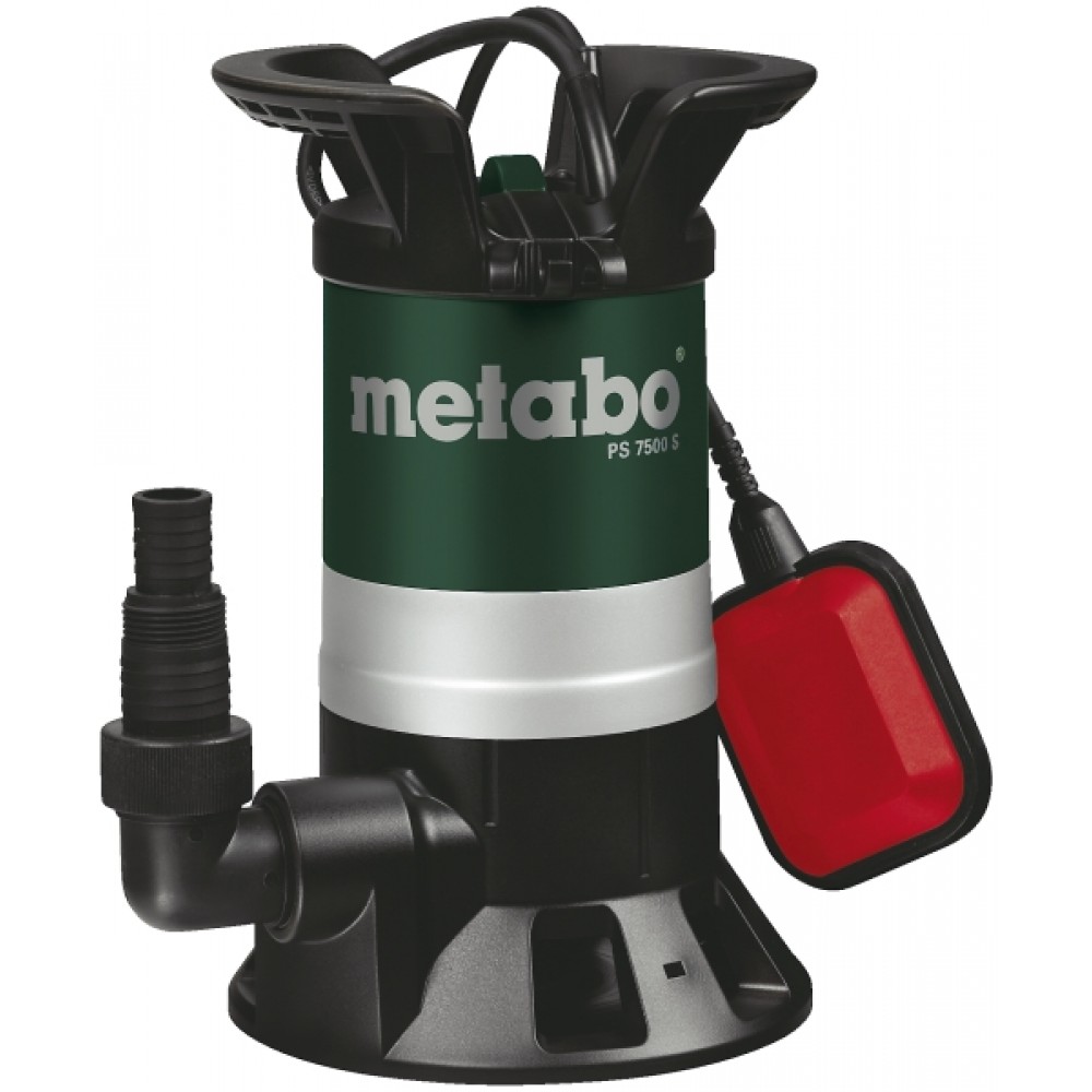 Pompă de drenaj pentru apă curată și murdară Metabo PS 7500 S, 1 1/4", putere 450 W, înălțime de refulare 5 m | Pompe de drenaj | Pompe de apă |
