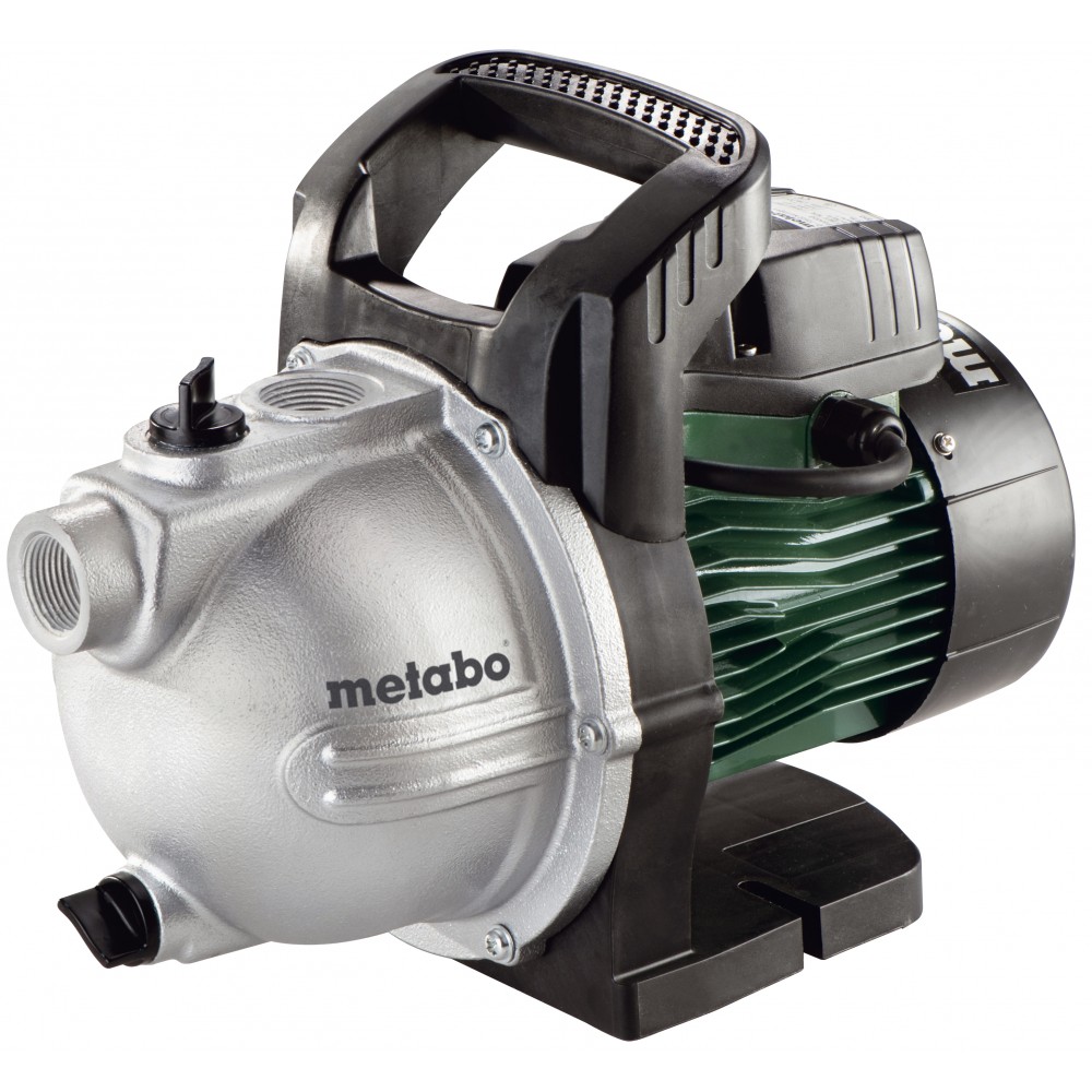 Pompa apă grădină monofazată pentru apă curată Metabo P 4000 G, putere 1100 W, debit 4000 l/h, înălțime de refulare 46 m