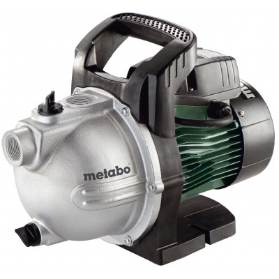 Pompa apă grădină monofazată pentru apă curată Metabo P 4000 G, putere 1100 W, debit 4000 l/h, înălțime de refulare 46 m - Metabo