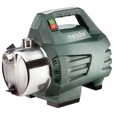 Pompa apă grădină pentru apă curată Metabo P 4500 INOX, 1", putere 1300 W, debit 75 l/min (4500 l/h), înălțime de refulare 48 m - Metabo