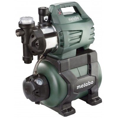 Pompa hidrofor monofazată METABO HWWI 4500/25 Inox, putere 1300 W, debit 4500 l/h, înălțime de refulare 48 m, capacitate rezervor 24 L - Metabo