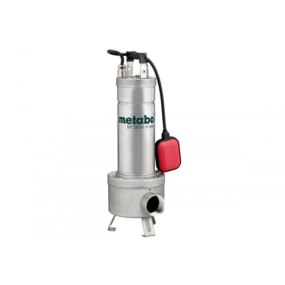 Pompa de drenaj monofazată pentru apă puternic contaminată Metabo SP 28-50 S Inox, 2", putere 1470 W, debit 28.000 l/h, înălțime de refulare 7 m
