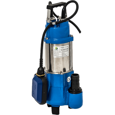 Pompă submersibilă de drenaj pentru apă puternic contaminată Gmax WQD5-7 cu plutitor extern – debit 12 m³/h, putere 0,37 kW, înălțime de refulare 9 m. - Gmax