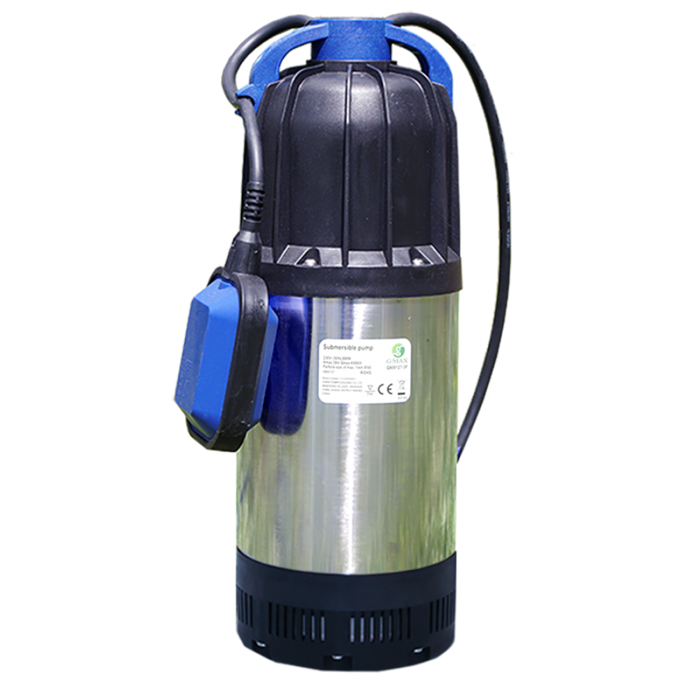 Pompă submersibilă de drenaj pentru puț Gmax QDP cu plutitor extern – debit 6,5 m³/h, putere 1 kW, înălțime de refulare 40 m. | Pompe submersibile | Pompe de apă |