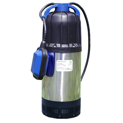 Pompă submersibilă de drenaj pentru puț Gmax QDP cu plutitor extern – debit 6,5 m³/h, putere 0,8 kW, înălțime de refulare 30 m. - Gmax