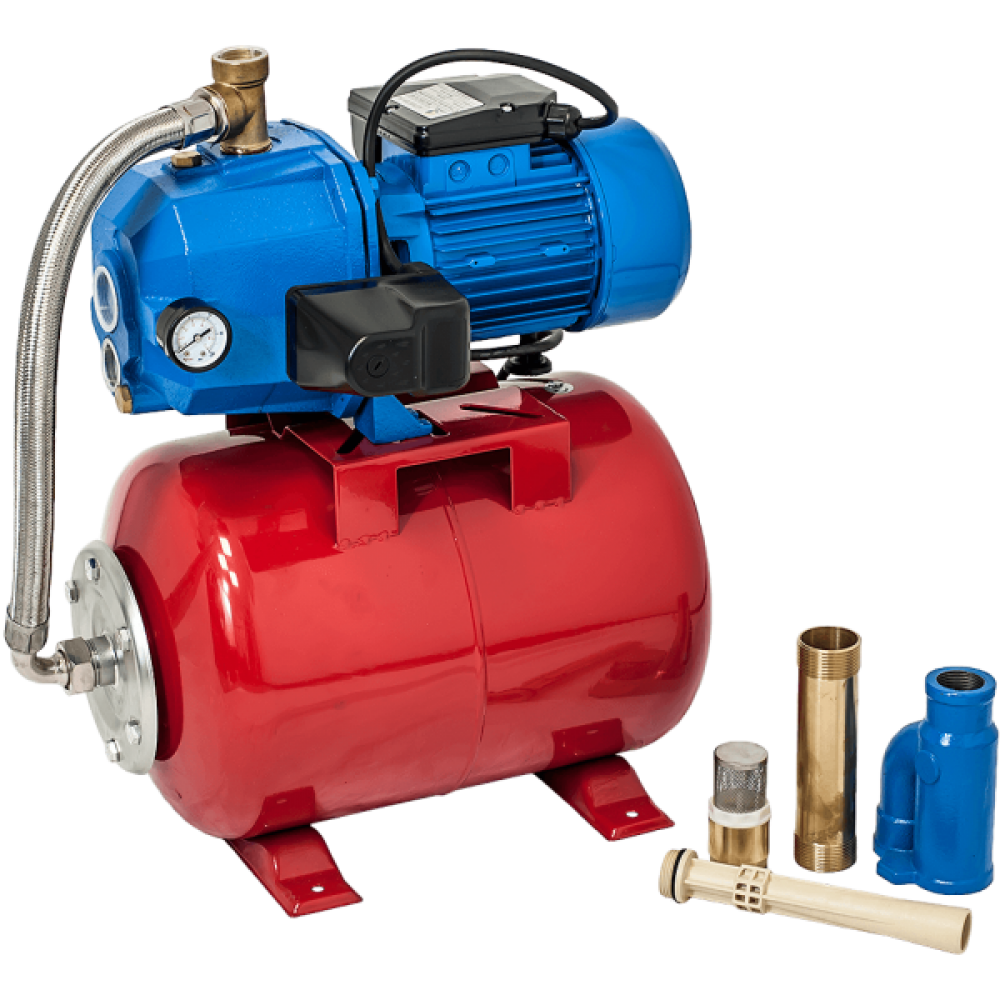 Pompă hidrofor cu ejector Gmax AUTOJET DP550 – debit 1,5 m³/h, putere 0,75 kW, înălțime de refulare 60 m.