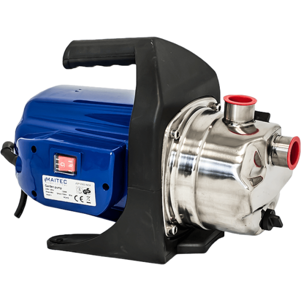 Pompă de apă autoamorsantă Gmax JGP – debit 3,8 m³/h, putere 1,2 kW, înălțime de refulare 48 m.