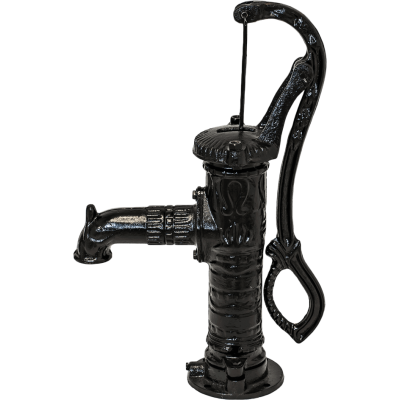 Pompa manuală apă, Hydro-Fix manuală, neagră, lungime 640 mm, fontă, dimensiune 1 1/4″ - Pompe manuale apa