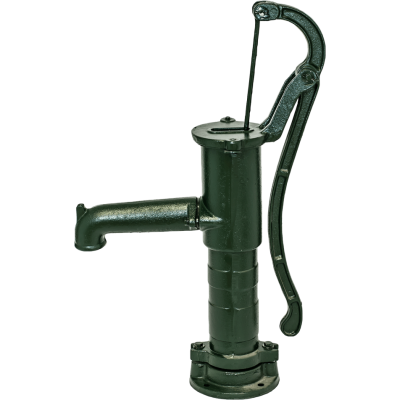 Pompa manuală apă, Hydro-Fix manuală, verde, lungime 660 mm, fontă, dimensiune 1 1/4″ - Pompe manuale apa