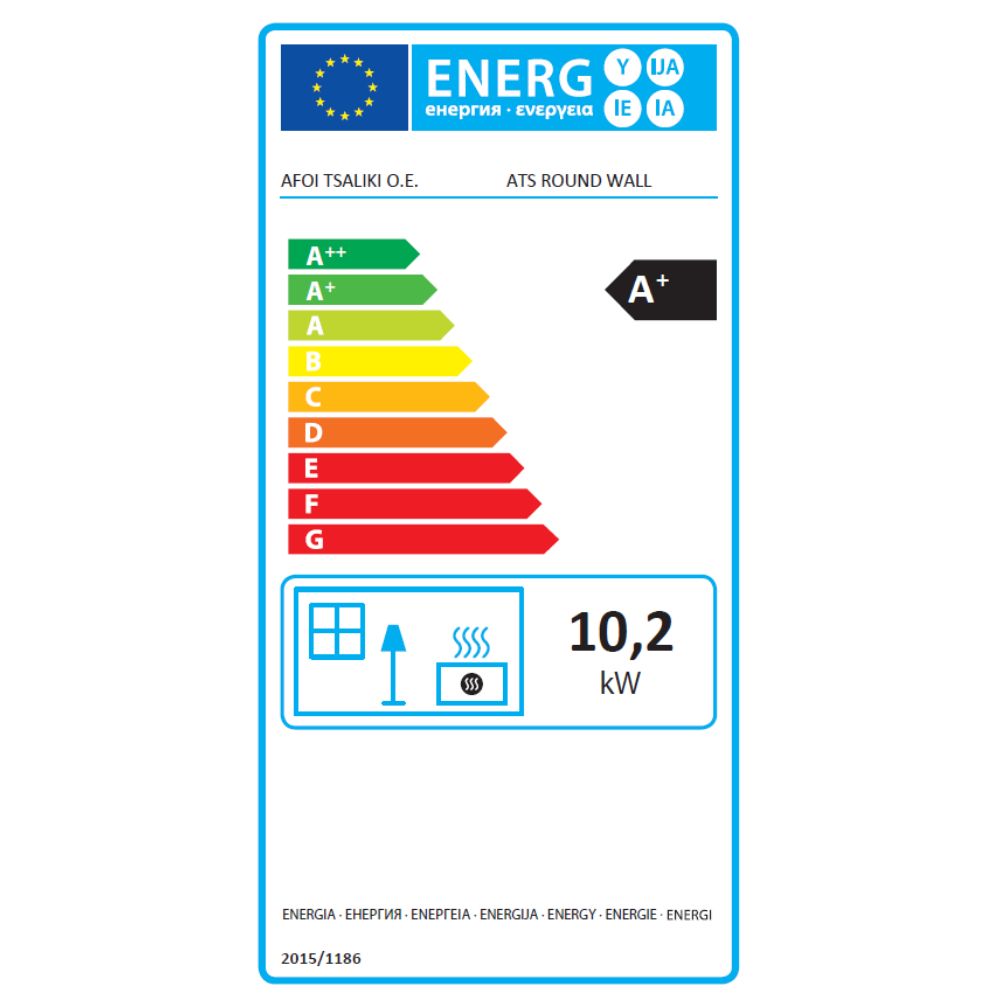 Semineu pe lemne / Soba Pe Lemne Balkan Energy ATS ROUND WALL, 10.2kW | Sobe pe Lemne | Semineе pe lemne |