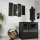 Soba de Gatit Pe Lemne Prometey Practik-L, 11kW | Sobe cu Cuptor | Semineе pe lemne |
