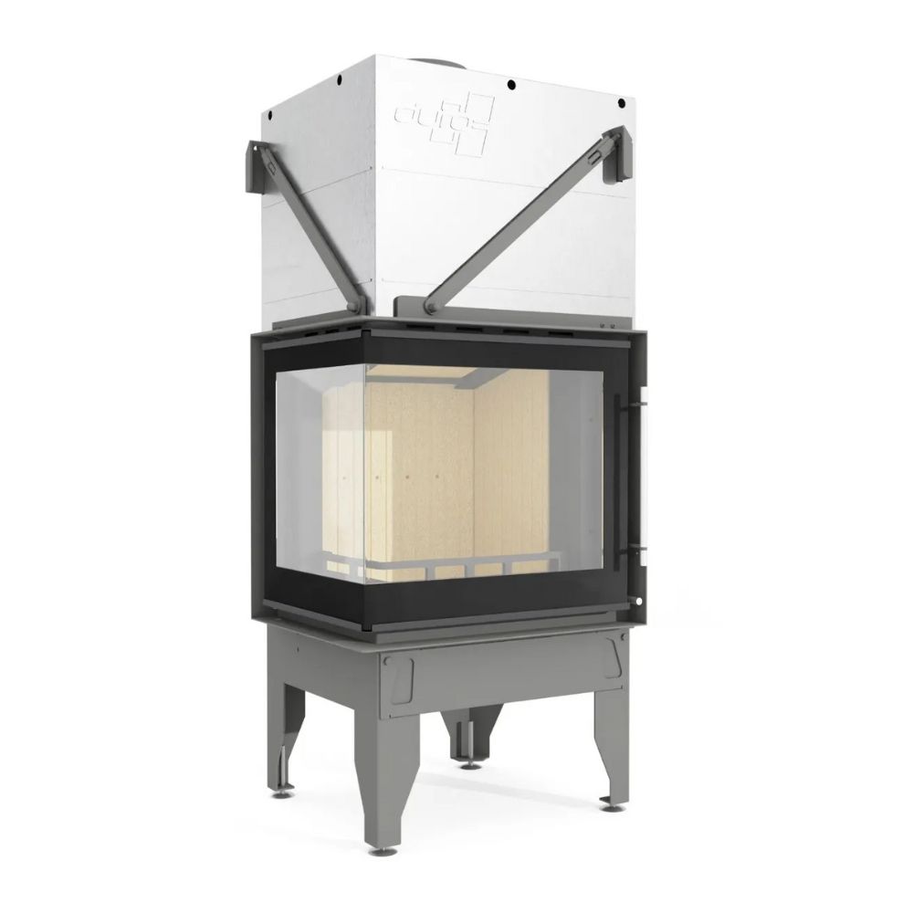 Focar Semineu UNIFLAM 660 DURO cu conducte de aer și alimentare cu aer, partea stângă, 10 kW | Focare Seminee Pe Lemne | Focare Seminee |