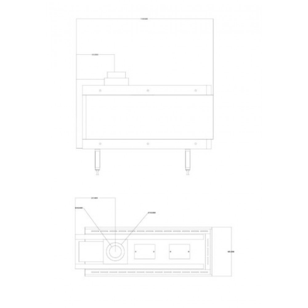 Șemineu pe gaz Balkan Energy GAS 3SIDE 100, 8.2kW - 10.2kW |  |  |