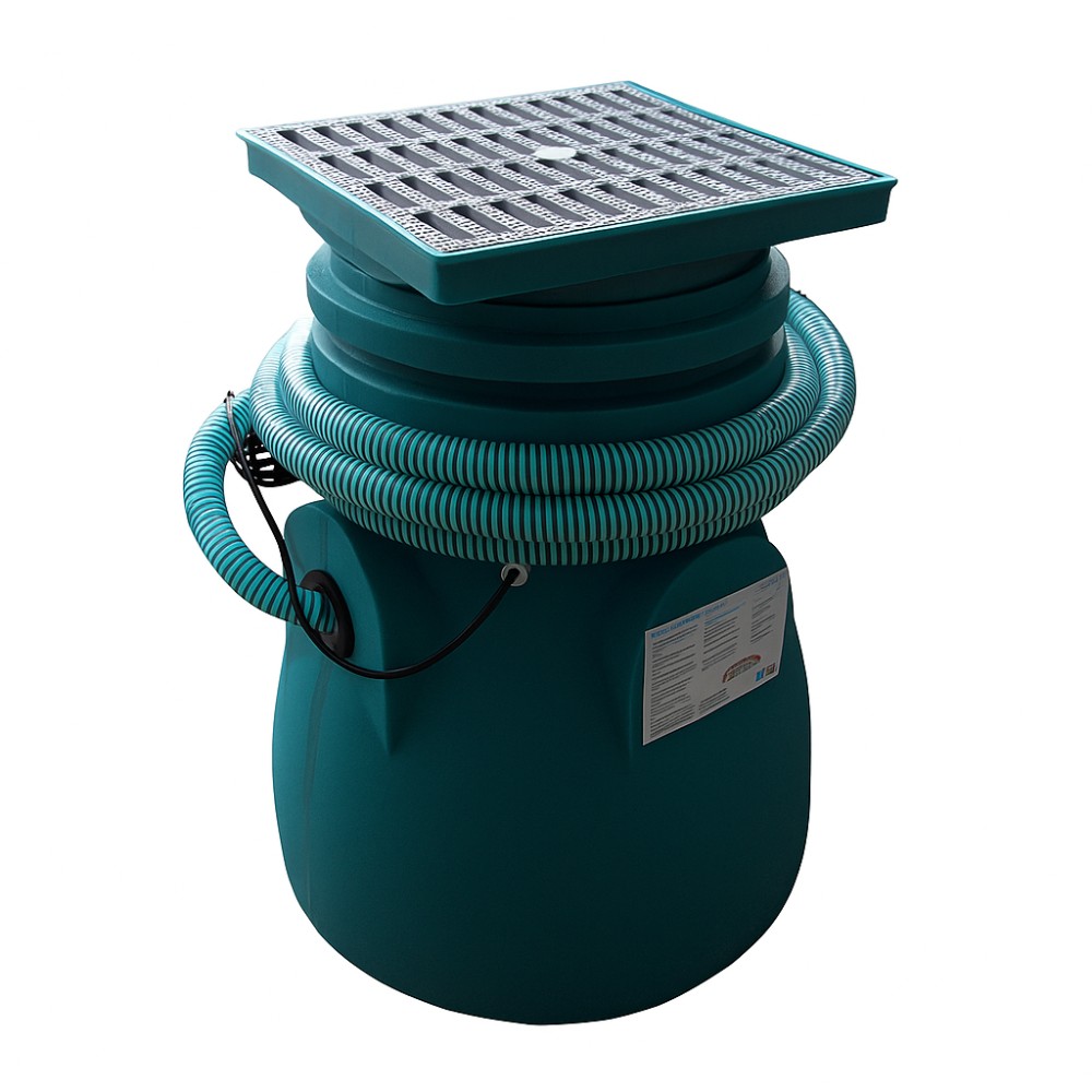 Stație de pompare pentru ape uzate cu pompă TWINGO 300, pentru instalare îngropată – capacitate 75 L, putere 0,33 kW, debit 0,15 m³/h, înălțime de refulare 5,8 m | Pompe submersibile | Pompe de apă |