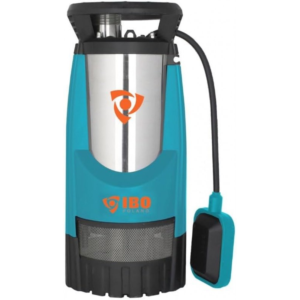 Pompă submersibilă cu plutitor extern IBO Multi 1200 Inox, putere 1,2 kW, debit 6000 l/h, înălțime de refulare 44 m, potrivită pentru puțuri și alte aplicații