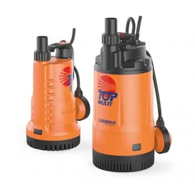 Pompă submersibilă cu plutitor extern Pedrollo TOP MULTI 2, multietajată, putere 0,55 kW, debit 80 l/min, înălțime de refulare 42 m, potrivită pentru grădini, puțuri și alte aplicații - Pedrollo