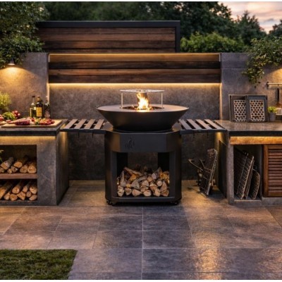 Grătar din fontă pe cărbuni Balkan Energy ROUND 920 - Grătar