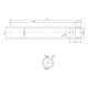 Tub pentru rezistenta aprindere soba peleți, Diametru 19mm, Lungime 162mm, Filet 3/8" | Rezistenta aprindere peleti | Piese schimb sobe peleti |