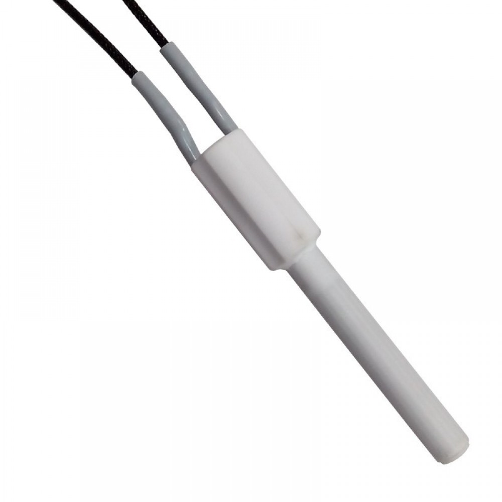 Rezistenta aprindere ceramica pentru soba peleti Ravelli, MCZ, Palazzetti, Karmek One si altele, lungime totala 103mm, 200W | Rezistenta aprindere peleti | Piese schimb sobe peleti |