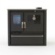 Soba de Gatit Pe Lemne Verso CS Plus cu cuptor din inox și plită vitroceramică, Negru, Dreapta, 7.7kW | Sobe cu Cuptor | Seminee pe lemne |