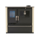 Soba de Gatit Pe Lemne Verso CS Plus cu cuptor din inox și plită din oțel, Fildeș, Dreapta, 7.7kW | Sobe cu Cuptor | Seminee pe lemne |