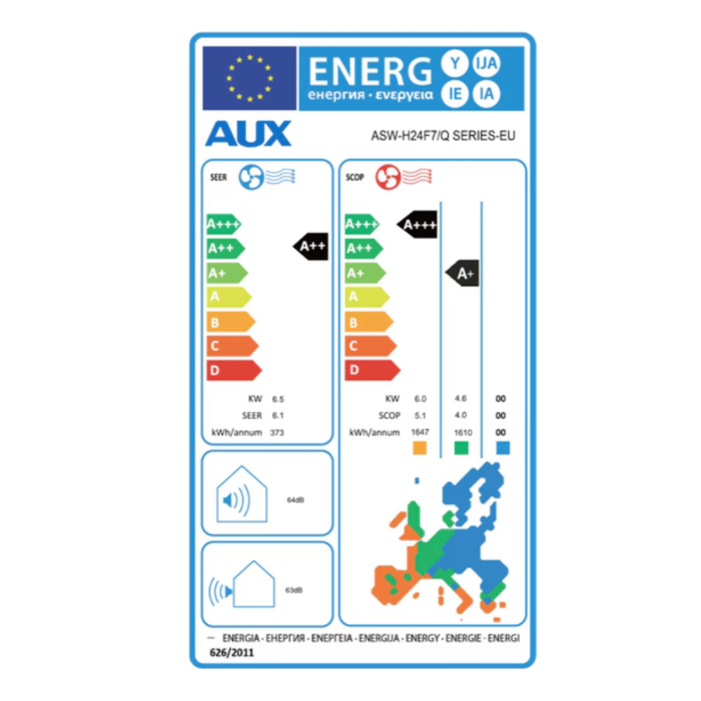 Aer condiționat inverter cu WiFi AUX Q Plus Series, 24000 BTU | Aer condiționat de perete | Aer condiționat |