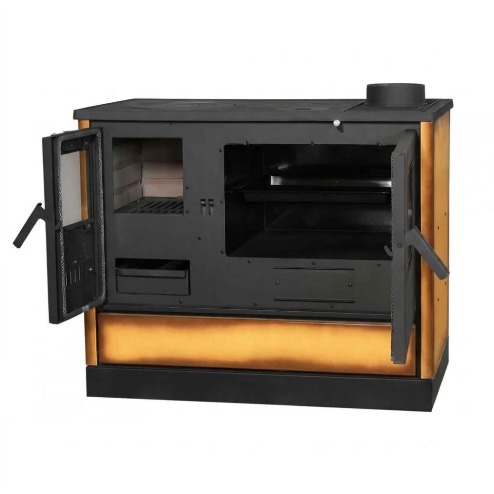 Soba De Gatit Pe Lemne Balkan Energy 4020 Cappuccino, Capac Din Fonta, Dotata Cu Cuptor Pentru Gatit Si Plita, Putere 7.9 kW | Sobe de Gatit pe Lemne |  |