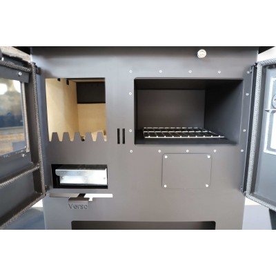 Soba De Gatit Pe Lemne Verso CS, Dotata Cu Cuptor Pentru Gatit Si Plita, Putere 7.7kW - Seminee pe lemne