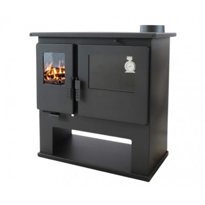 Soba De Gatit Pe Lemne Verso CS Lite, Dotata Cu Cuptor Pentru Gatit Si Plita, Putere 7.7kW - Verso