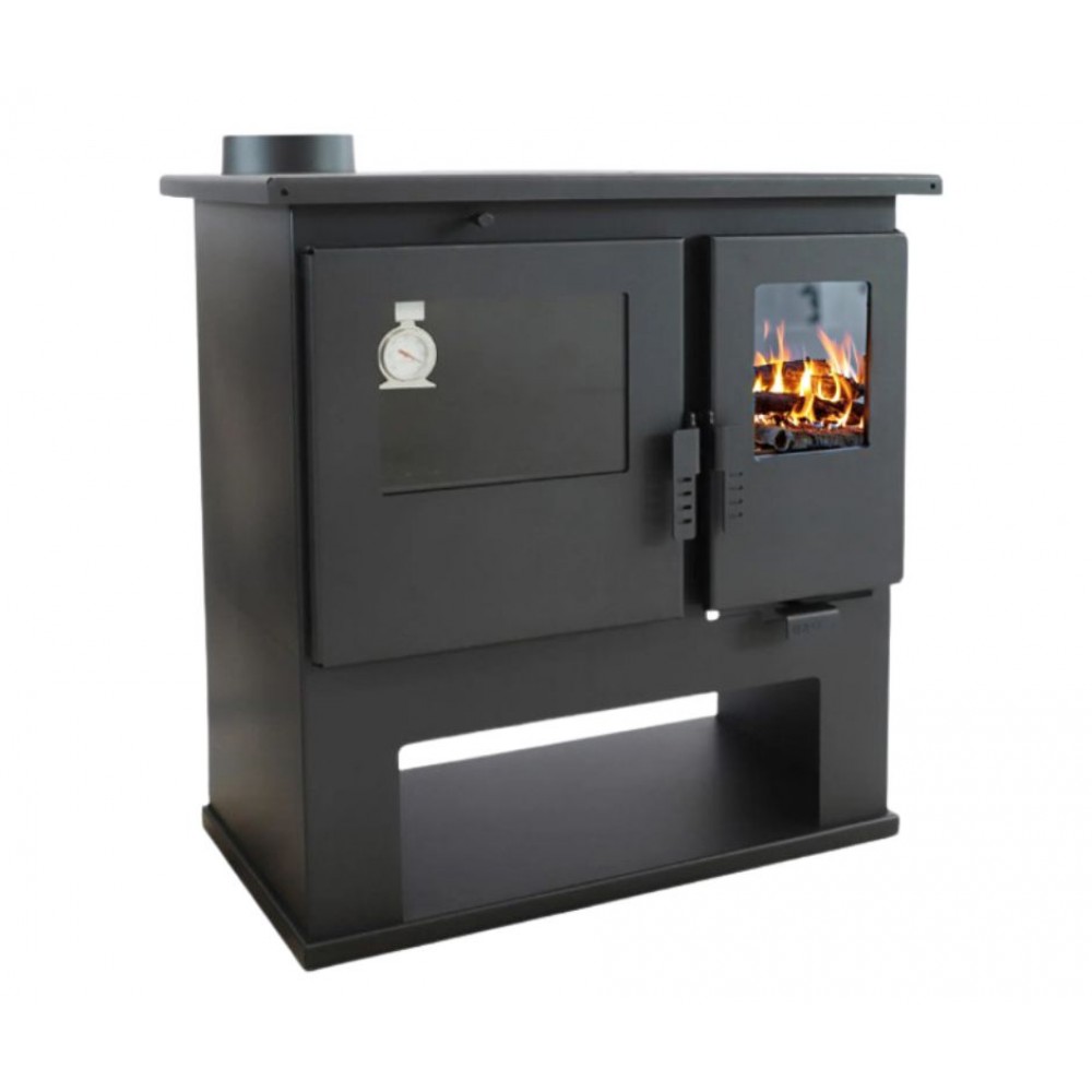 Soba de Gatit Pe Lemne Verso CS Lite, Stânga, 7.7kW | Sobe cu Cuptor | Seminee pe lemne |