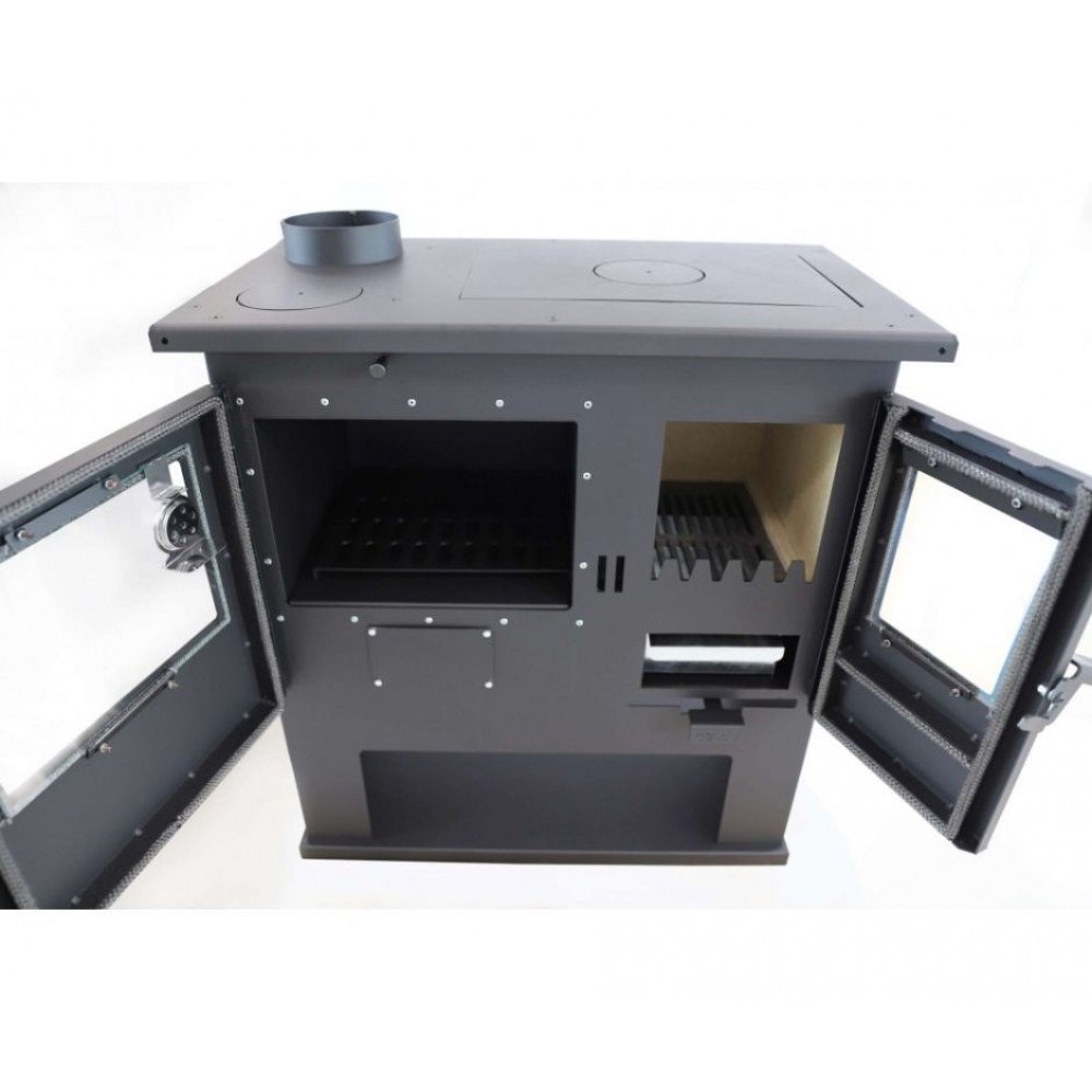 Soba de Gatit Pe Lemne Verso CS Lite, Stânga, 7.7kW | Sobe cu Cuptor | Seminee pe lemne |