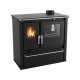 Soba de Gatit Pe Lemne Verso CS Plus cu cuptor din inox și plită din oțel, Negru, Dreapta, 7.7kW | Sobe cu Cuptor | Seminee pe lemne |