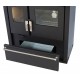Soba de Gatit Pe Lemne Verso CS Plus cu cuptor din inox și plită din oțel, Negru, Dreapta, 7.7kW | Sobe cu Cuptor | Seminee pe lemne |