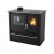 Soba de Gatit Pe Lemne Verso CS Plus Cu Cuptor Din Inox Si Plita Din Otel, Negru, Stanga, 7.7kW
