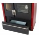 Soba de Gatit Pe Lemne Verso CS Plus cu cuptor din inox și plită din oțel, Roșu, Dreapta, 7.7kW | Sobe cu Cuptor | Seminee pe lemne |