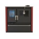 Soba de Gatit Pe Lemne Verso CS Plus cu cuptor din inox și plită din oțel, Roșu, Dreapta, 7.7kW | Sobe cu Cuptor | Seminee pe lemne |