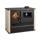 Soba de Gatit Pe Lemne Verso CS Plus cu cuptor din oțel și plită din oțel, Fildeș, Dreapta, 7.7kW | Sobe cu Cuptor | Seminee pe lemne |