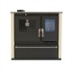 Soba de Gatit Pe Lemne Verso CS Plus cu cuptor din inox și plită din oțel, Fildeș, Stânga, 7.7kW | Sobe cu Cuptor | Seminee pe lemne |