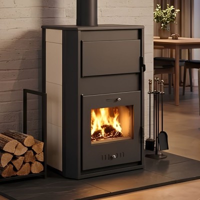 Termosemineu / Soba Tip Centrala Pe Lemne Balkan Energy Bellarosa, Cu Manta De Apa, 29.16 - 34.10kW - Seminee pe lemne