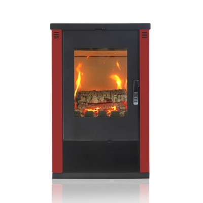Soba Pe Lemne Verso Theia, Rosu, 9kW - Verso