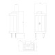 Șemineu pe gaz Balkan Energy GAS STANDING CORNER, 3.9kW - 6.0kW |  |  |