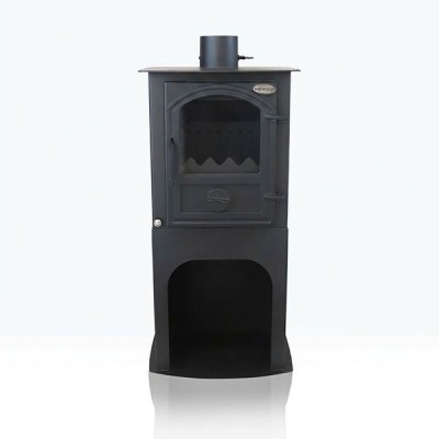 Semineu pe lemne / Soba Pe Lemne Verso 1 Stand CID Cu Usa Din Fonta, 7.5kW - Verso