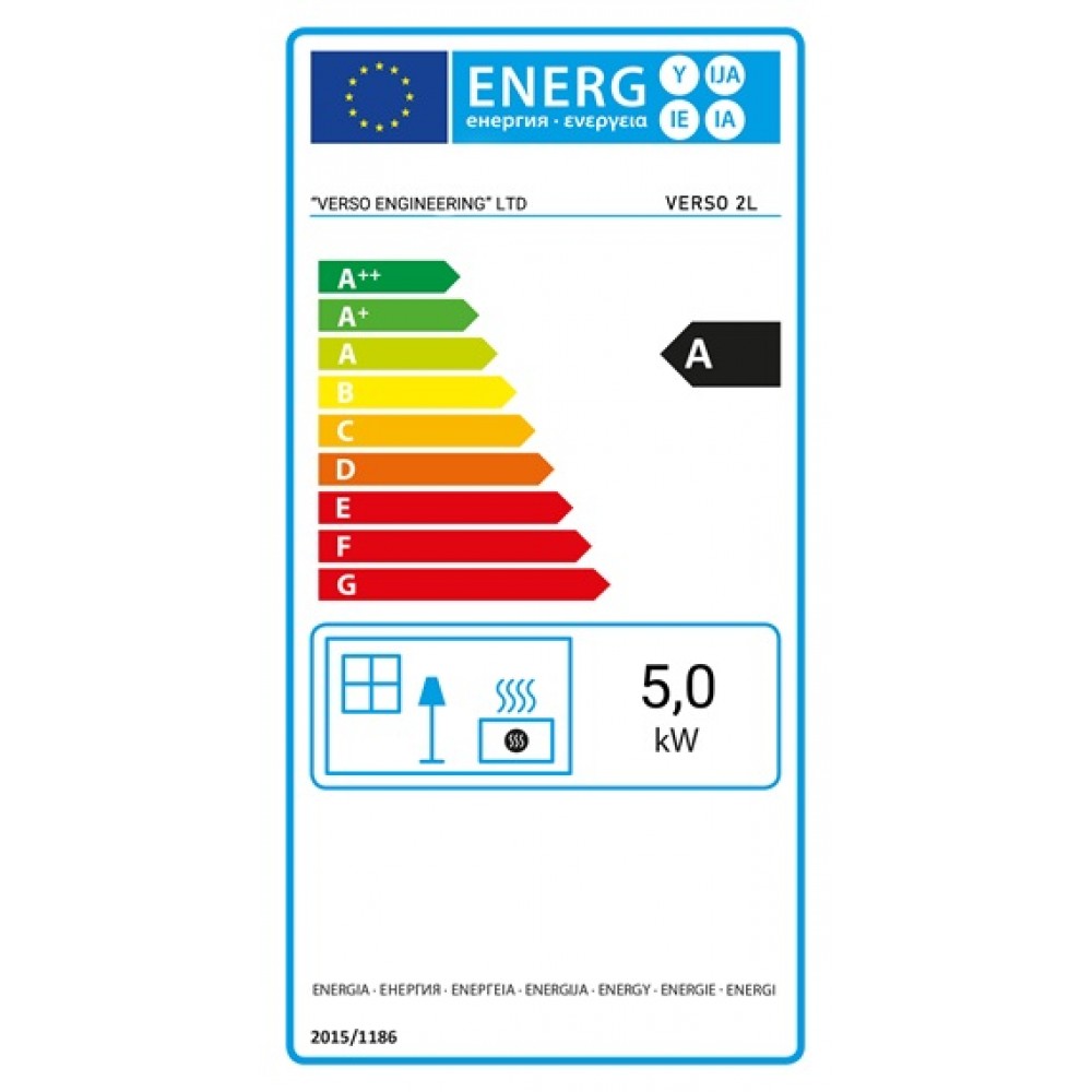 Soba Pe Lemne Verso 2L, 5 kW | Sobe pe Lemne | Seminee |