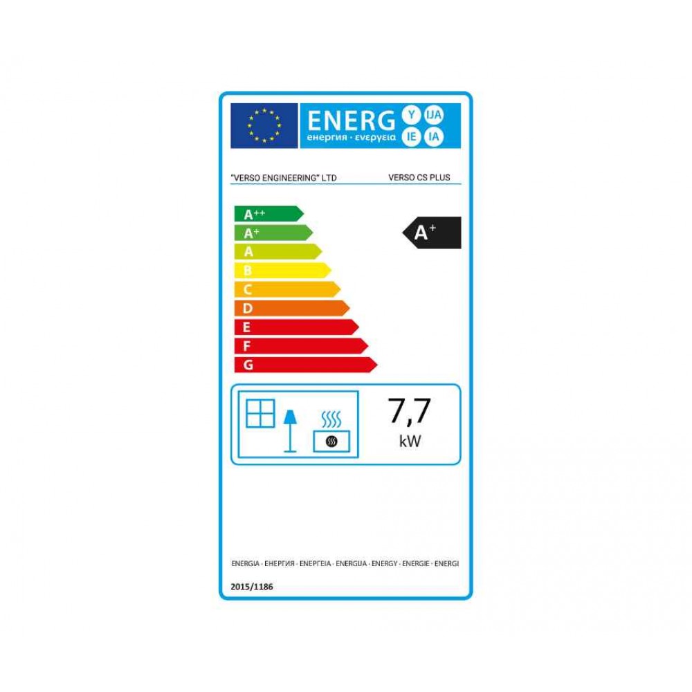 Soba de Gatit Pe Lemne Verso CS Plus cu cuptor din inox și plită din oțel, Roșu, Dreapta, 7.7kW | Sobe cu Cuptor | Seminee pe lemne |