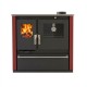 Soba de Gatit Pe Lemne Verso CS Plus cu cuptor din inox și plită din oțel, Roșu, Dreapta, 7.7kW | Sobe cu Cuptor | Seminee pe lemne |