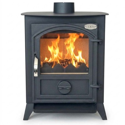Semineu pe lemne / Soba Pe Lemne Verso 1 CID Cu Usa Din Fonta, 7.5kW - Verso